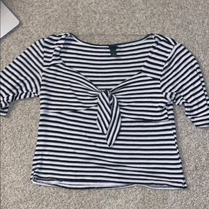 LOWBALLS ACCEPTED striped top